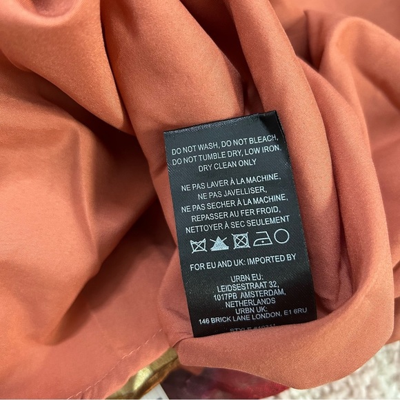 NWT HutchTwist Front Puff Sleeve Elegant Multicolor Women's Midi Dress SZ Small - Picture 10 of 16